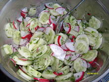 Fot. pwyso, Mizeria rzodkiewkowa na jogurcie