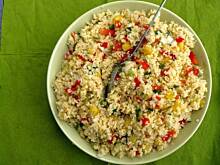 Fot. Babeczka_piecze, Szaszłyki z łososia z kuskusem