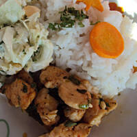 Kurczak z sokiem jabłkowym