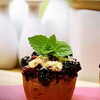 Babeczki ucierane z owocami