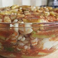 Bolońska jarska zapiekanka.