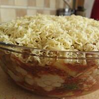 Bolońska jarska zapiekanka.