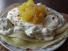 Fot. msewka, Naleśniki z serkiem ananasowym.