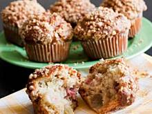 Fot. wjosna, Muffiny z rabarbarem