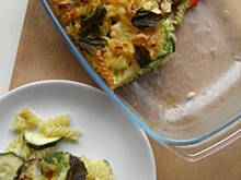 Fot. olusia23, Zapiekanka z bakłażanem i cukinią pod beszamelem