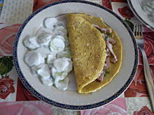 Fot. Ann93, Omlet wiosenny z szynką