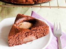 Fot. wjosna, Ciasto czekoladowo-orzechowe z gruszkami