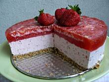 Fot. Babeczka_piecze, Truskawkowy sernik na zimno