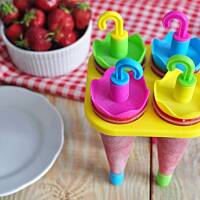 Ekspresowy, naturalny sorbet truskawkowy