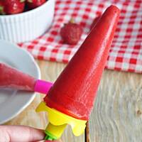 Ekspresowy, naturalny sorbet truskawkowy