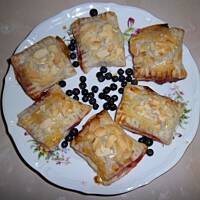 Truskawkowo-bananowe ciasteczka francuskie