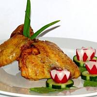 Skrzydełka mocno Czosnkowe