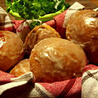 Jagodzianki drożdżowe