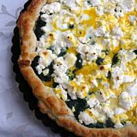 Tarta ze szpinakiem i serem feta