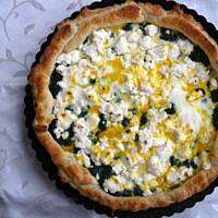 Tarta ze szpinakiem i serem feta