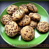 Kruche lniane ciasteczka bez jaj