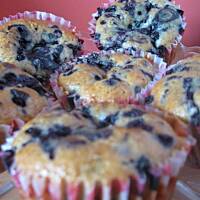 Muffinki z podwójna ilością jagód