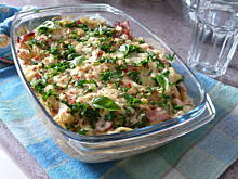 Fot. Beata23, Zapiekane spaghetti z bekonem