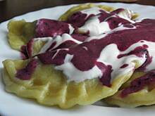 Fot. msewka, Pierogi z jagodami.