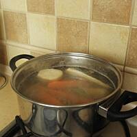 Flaczki z żołądków drobiowych.