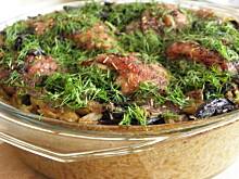 Fot. msewka, Kurczak zapiekany z ryżem grzybowym.