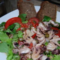 Ośmiorniczki w sosie czosnkowo chili