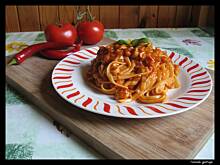 Fot. Tomek gotuje, Linguine z sosem pomidorowym