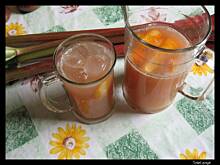 Fot. Tomek gotuje, Napój rabarbarowo-pomarańczowy