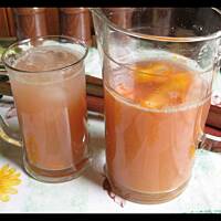 Napój rabarbarowo-pomarańczowy