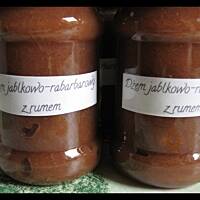 Dżem jabłkowo-rabarbarowy z rumem/rumem i imbirem