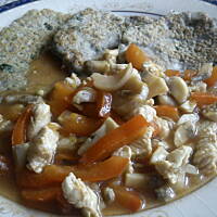 Placek po węgiersku z indykiem