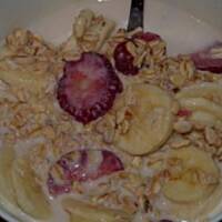 Owsianka bananowo-truskawkowa