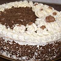 Tort Czekoladowo -  Śmietankowy