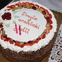 Tort Czekoladowy  z owocami