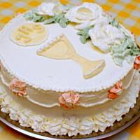 Tort na masie Budyniowej - Komunijny