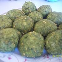 kluski szpinakowo-serowe