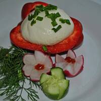 Papryka z mozzarellą