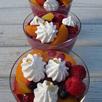 Owocowa eksplozja w sosie jagodowym