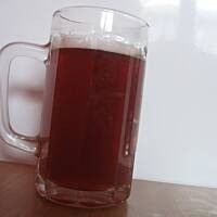 Piwo grzane z syropem malinowym