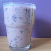 Koktajl borówkowy z bananami