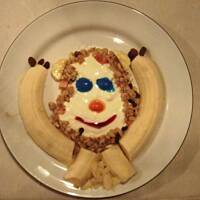 bananowo - jogurtowy małpiszon śniadaniowy