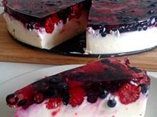 Fot. Bikejka, Sernik z owocami leśnymi