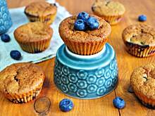 Fot. MIENTA, Babeczki z borówkami w wersji light