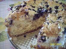 Fot. lisowianka, torcik drożdżowy z masą kokosowo-jagodową