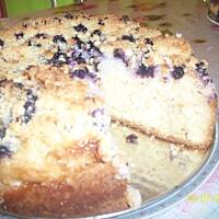 torcik drożdżowy z masą kokosowo-jagodową