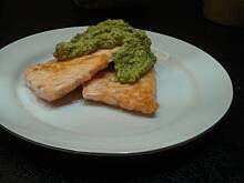 Fot. Gintruś, Łosoś w sosie z rukoli