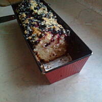 Drożdżowe z czarną porzeczką - na keksówke