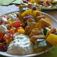 Szaszłyki z kurczakiem i cukinią