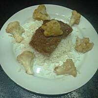 Wieprzowina zasmażona z kalafiorem