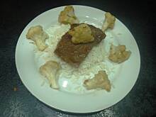 Fot. Gintruś, Wieprzowina zasmażona z kalafiorem